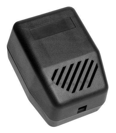 RS PRO Black ABS Enclosure, IP20, IK04, 89 x 65 x 57mm