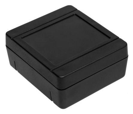 RS PRO Black ABS Enclosure, IP54, IK06, 90 x 80 x 38mm