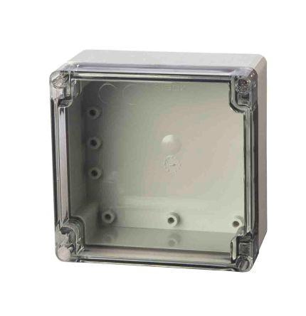 Fibox Grey ABS Enclosure, IP66, IP67, IK07, Grey Lid, 122 x 120 x 75mm