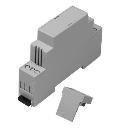 RS PRO Open Top, Vented Sides Enclosure Type, 17.5 x 90 x 58mm, Polycarbonate DIN Rail Enclosure Kit