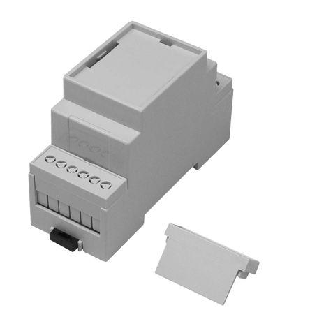 RS PRO Solid Top Enclosure Type, 36 x 90 x 58mm, Polycarbonate DIN Rail Enclosure Kit