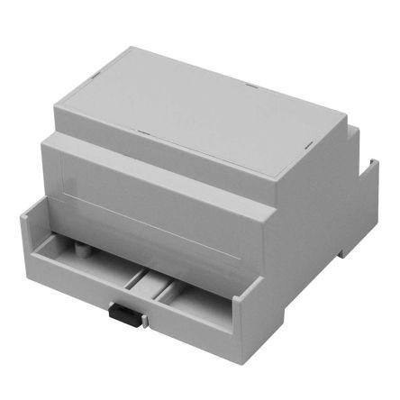 RS PRO Extended Walls Sides, Open Top Enclosure Type, 88 x 90 x 58mm, Polycarbonate DIN Rail Enclosure Kit