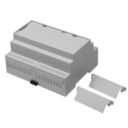 RS PRO Solid Top Enclosure Type, 106.2 x 90 x 58mm, Polycarbonate DIN Rail Enclosure Kit