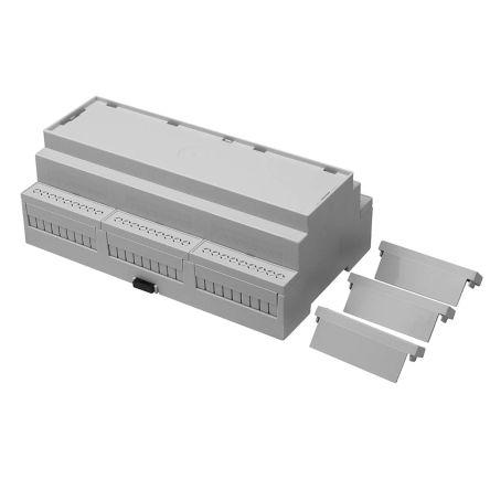 RS PRO Solid Top Enclosure Type, 159.2 x 90 x 58mm, Polycarbonate DIN Rail Enclosure Kit