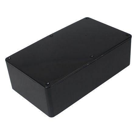 RS PRO Black ABS General Purpose Enclosure, IP54, Black Lid, 190 x 110 x 60mm