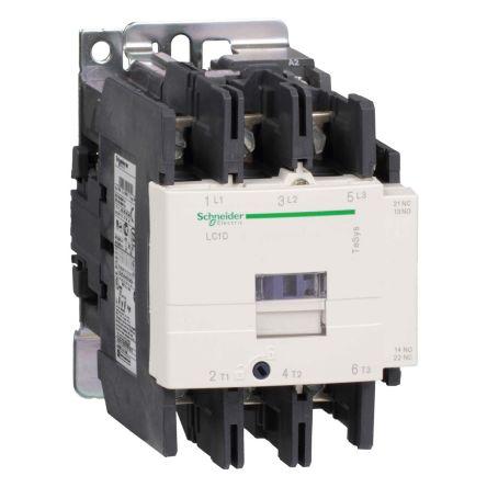 Schneider Electric TeSys D Contactor, 24 V dc Coil, 3 Pole, 95 A, 45 kW, 3NO