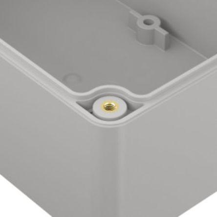 RS PRO Light Grey Polycarbonate Enclosure, IP65, Light Grey Lid, 120 x 80 x 60.2mm