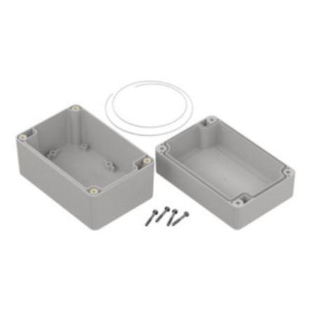 RS PRO Light Grey ABS Enclosure, IP65, Light Grey Lid, 120 x 80 x 75.2mm