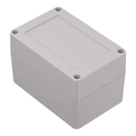 RS PRO Light Grey Polycarbonate Enclosure, IP65, Light Grey Lid, 120 x 80 x 75.2mm