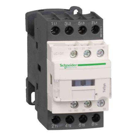 Schneider Electric TeSys D Reversing Contactor, 24 V dc Coil, 4 Pole, 20 A, 4NO