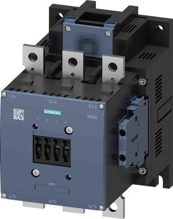 Siemens SIRIUS Contactor, 42-48 V ac/dc Coil, 3 Pole, 225 A, 110 kW, 2NO + 2NC