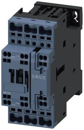 Siemens SIRIUS Contactor, 110 V ac Coil, 3 Pole, 32 A, 15 kW, 1NO + 1NC