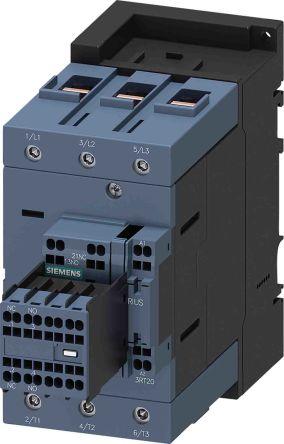 Siemens SIRIUS Contactor, 24 V dc Coil, 3 Pole, 95 A, 45 kW, 2NO + 2NC