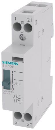 Siemens SENTRON Contactor, 24 V Coil, 2 Pole, 20 A, 1 kW, 1NO + 1NC