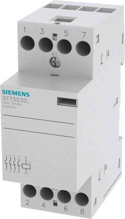 Siemens SENTRON Contactor, 24 V Coil, 4 Pole, 25 A, 2 kW, 4NO