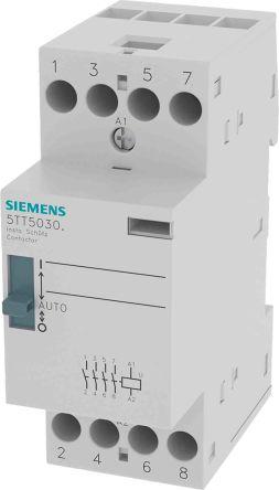 Siemens SENTRON Contactor, 230 V ac Coil, 4 Pole, 25 A, 2 kW, 4NO