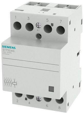 Siemens SENTRON Contactor, 24 V Coil, 4 Pole, 40 A, 4 kW, 4NO