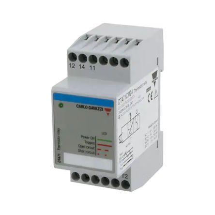 Carlo Gavazzi Thermistor Motor Protection Monitoring Relay, SPDT, DIN Rail, DTA71CM24