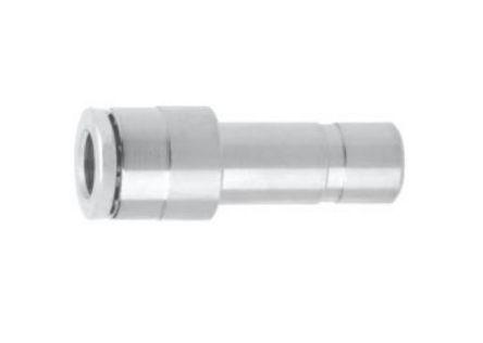 Norgren PNEUFIT Series Straight Tube-to-Tube Adaptor, Push In 6 mm to Push In 8 mm, Tube-to-Tube Connection Style