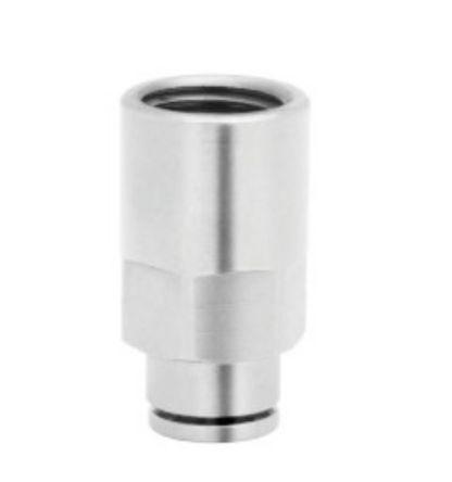 Norgren PNEUFIT Series Straight Threaded Adaptor, G 1/4 Female to Push In 8 mm, Threaded-to-Tube Connection Style