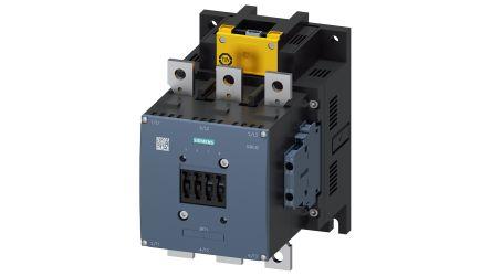 Siemens SIRIUS Contactor, 200-277 V ac/dc Coil, 3 Pole, 110 kW, 2NO + 2NC