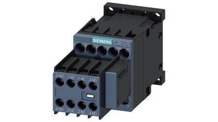 Siemens SIRIUS Contactor, 3 Pole, 4 kW, 3NO + 2NC