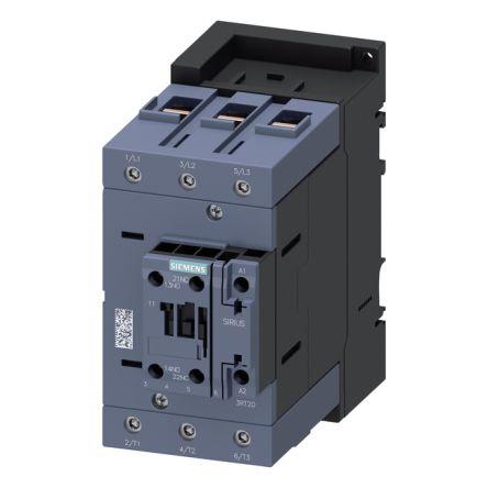 Siemens SIRIUS Contactor, 3 Pole, 55 kW, 1NO + 1NC