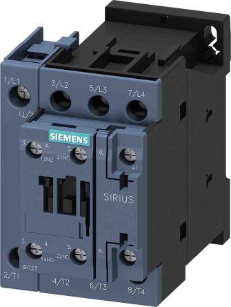 Siemens SIRIUS Contactor, 4 Pole, 15 kW, 1NO + 1NC