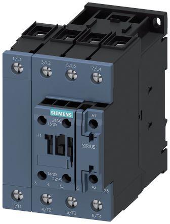 Siemens SIRIUS Contactor, 4 Pole, 22 kW, 1NO + 1NC