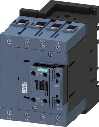 Siemens SIRIUS Contactor, 4 Pole, 1NO + 1NC