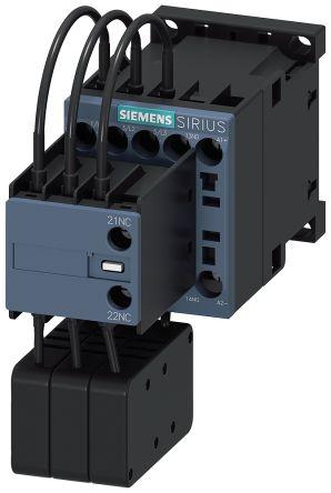 Siemens SIRIUS Contactor, 24 V dc Coil, 3 Pole, 18 A, 1NO + 1NC