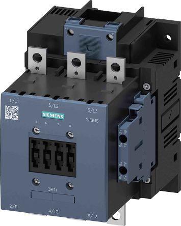 Siemens SIRIUS Contactor, 24 V dc Coil, 3 Pole, 275 A, 2NO + 2NC