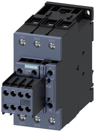 Siemens SIRIUS Contactor, 230 V ac Coil, 3 Pole, 40 A, 18.5 kW, 2NO + 2NC