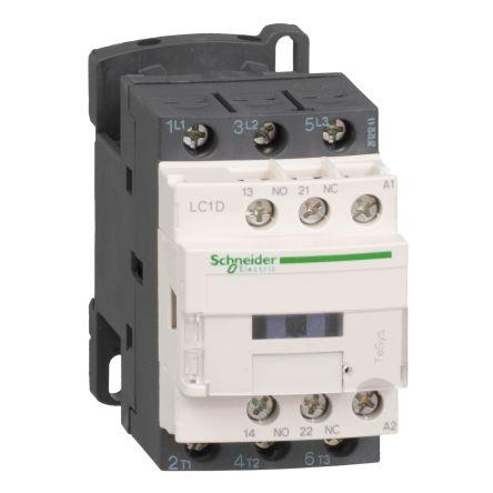 Schneider Electric TeSys D Contactor, 24 V ac Coil, 3 Pole, 18 A, 10 kW, 1NC + 1NO