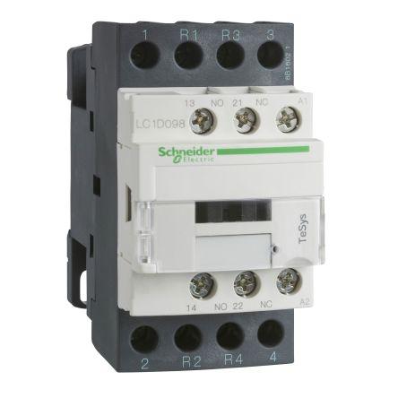 Schneider Electric TeSys D Contactor, 42 V ac Coil, 4 Pole, 32 A, 1NC + 1NO