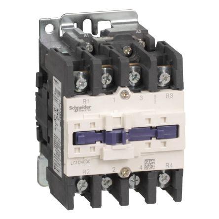 Schneider Electric TeSys D Contactor, 110 V ac Coil, 4 Pole, 60 A, 2NC + 2NO