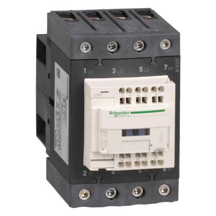 Schneider Electric TeSys D Contactor, 230 V ac Coil, 4 Pole, 60 A, 1NC + 1NO