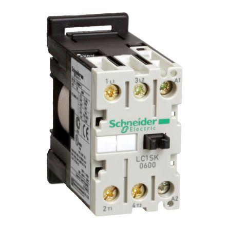 Schneider Electric TeSys SK Contactor, 230 V ac Coil, 2 Pole, 6 A, 2.2 kW, 1NC + 1NO