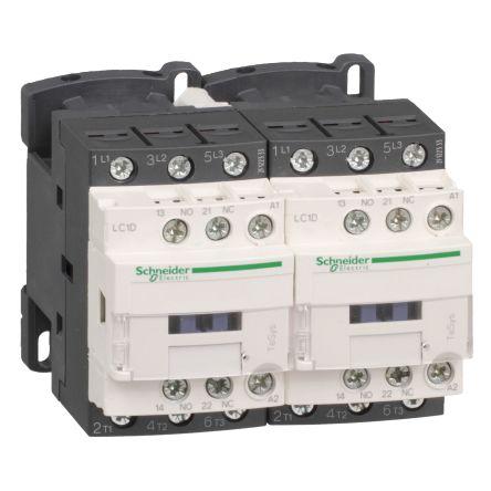 Schneider Electric TeSys D Contactor, 110 V ac Coil, 3 Pole, 18 A, 10 kW, 1NC + 1NO