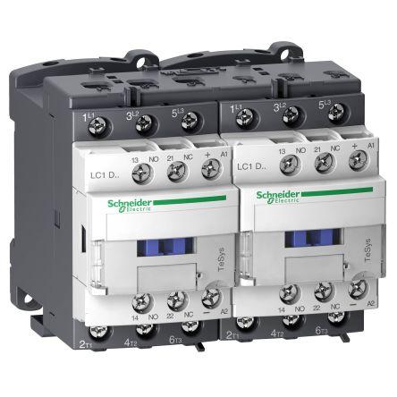 Schneider Electric TeSys D Contactor, 24 V dc Coil, 3 Pole, 32 A, 18.5 kW, 1NC + 1NO