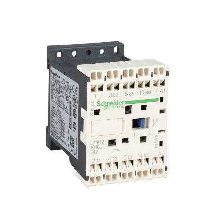 Schneider Electric TeSys K Contactor, 24 V dc Coil, 3 Pole, 9 A, 1NO