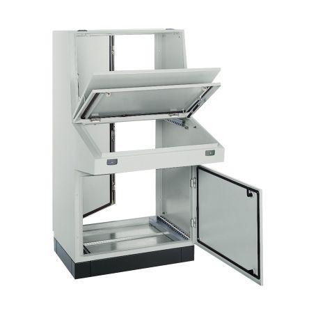 Schneider Electric NSYS Series Steel 4-Door Floor Standing Enclosure, Opaque Door, IP55, 1400 x 1000 x 185mm