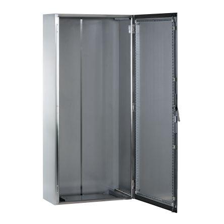 Schneider Electric NSYS Series Stainless Steel Double-Door-Door Floor Standing Enclosure, Opaque Door, IP55, 1400