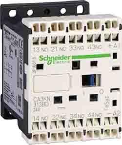 Schneider Electric Control Relay - 2NO + 2NC, 110 A F.L.C, 10 A Contact Rating, 0.045 kW, 230 Vac, TeSys