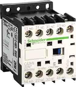 Schneider Electric Control Relay - 2NO + 2NC, 110 A F.L.C, 10 A Contact Rating, 0.045 kW, 115 Vac, TeSys