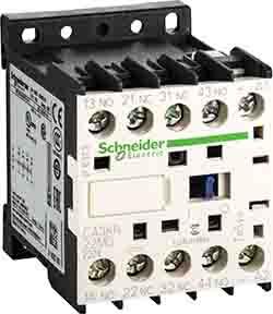 Schneider Electric Control Relay - 2NO + 2NC, 110 A F.L.C, 5 mA Contact Rating, 0.003 kW, 24 Vac, TeSys