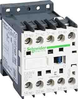 Schneider Electric Control Relay - 2NO + 2NC, 110 A F.L.C, 5 mA Contact Rating, 0.003 kW, 72 Vdc, TeSys