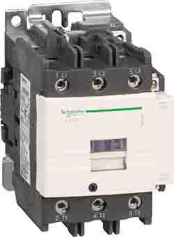 Schneider Electric TeSys D Contactor, 110 V ac Coil, 3 Pole, 80 A, 37.5 W, 1NO + 1NC