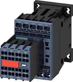 Siemens SIRIUS Contactor, 3 A, 24 Vdc Control, 1NC + 7NO