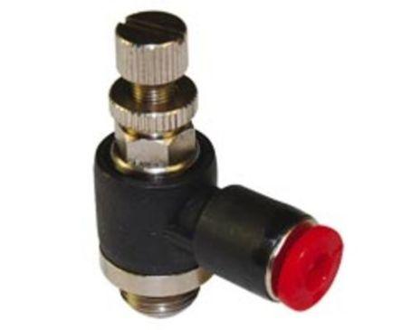 Norgren Pneufit C Series Threaded In-line Regulator, Push In 4mm Tube Inlet Port x G 1/8 Outlet Port x Push In 4mm Tube